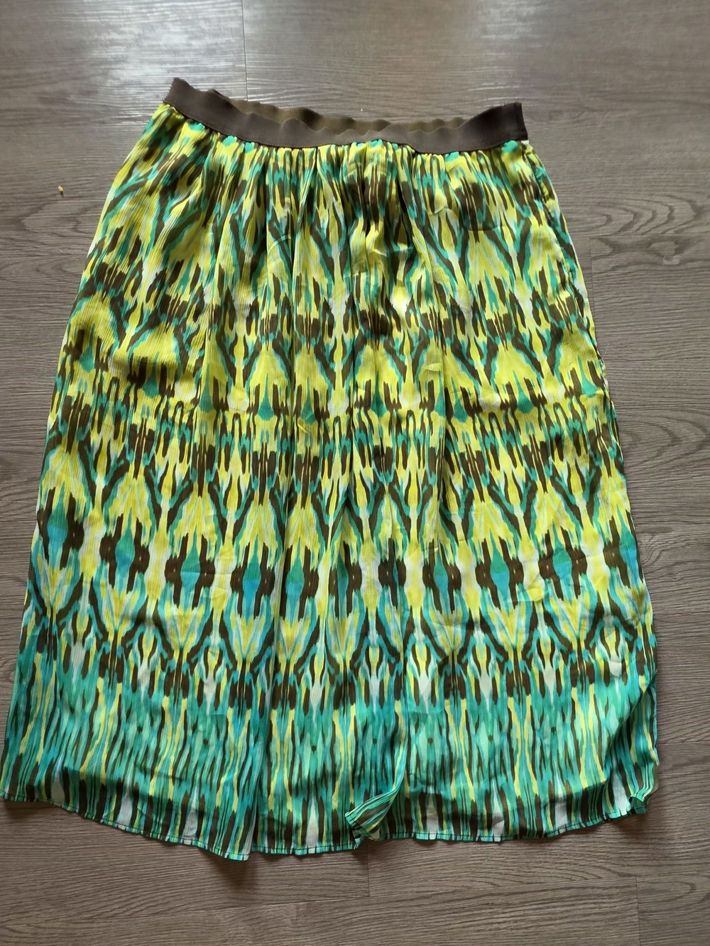 Ruby Rd. Green Patterned Maxi Skirt - Picture 2 of 8
